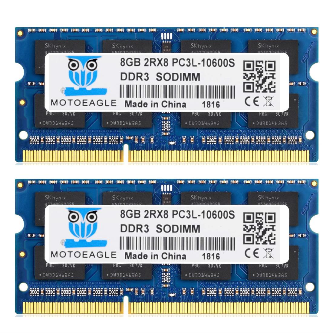 PC3-10600 DDR3-1333MHz 8GB×2枚 ノートPC用メモリ 16GB PC3L 10600S DDR3L-1333 CL9 204Pin SO-DIMM M..