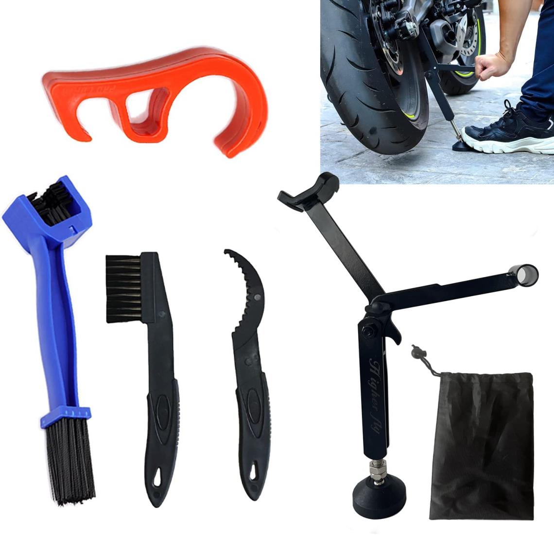 バイク メンテナンススタンド リアスタンド バイクジャッキ サイドスタンド イージーリフトアップスタ..