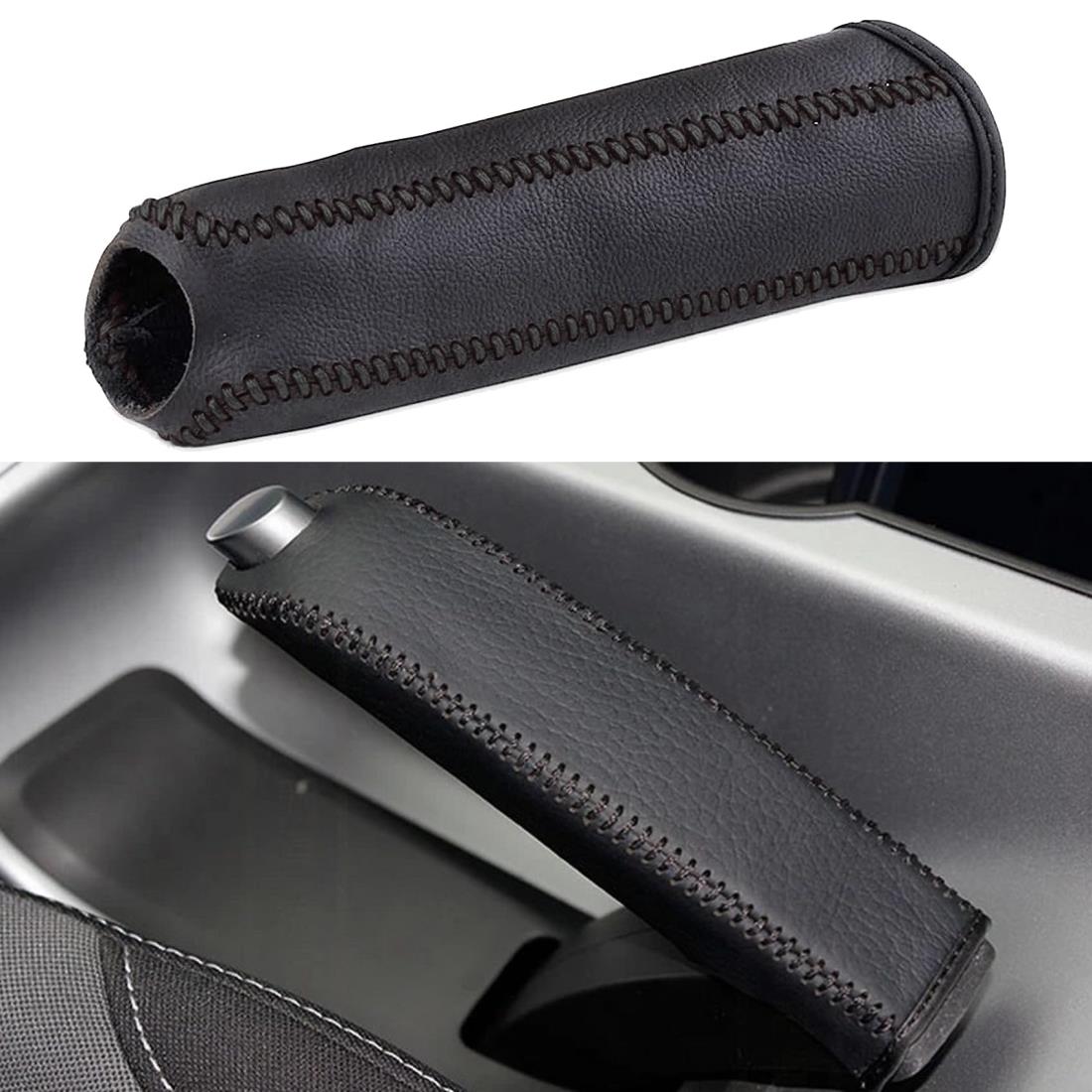 YFFSFDC 本革 サイドブレーキ カバー 汎用 レザーカバー レザー 保護 汚れ防止 上品 高級 取り付け簡単..