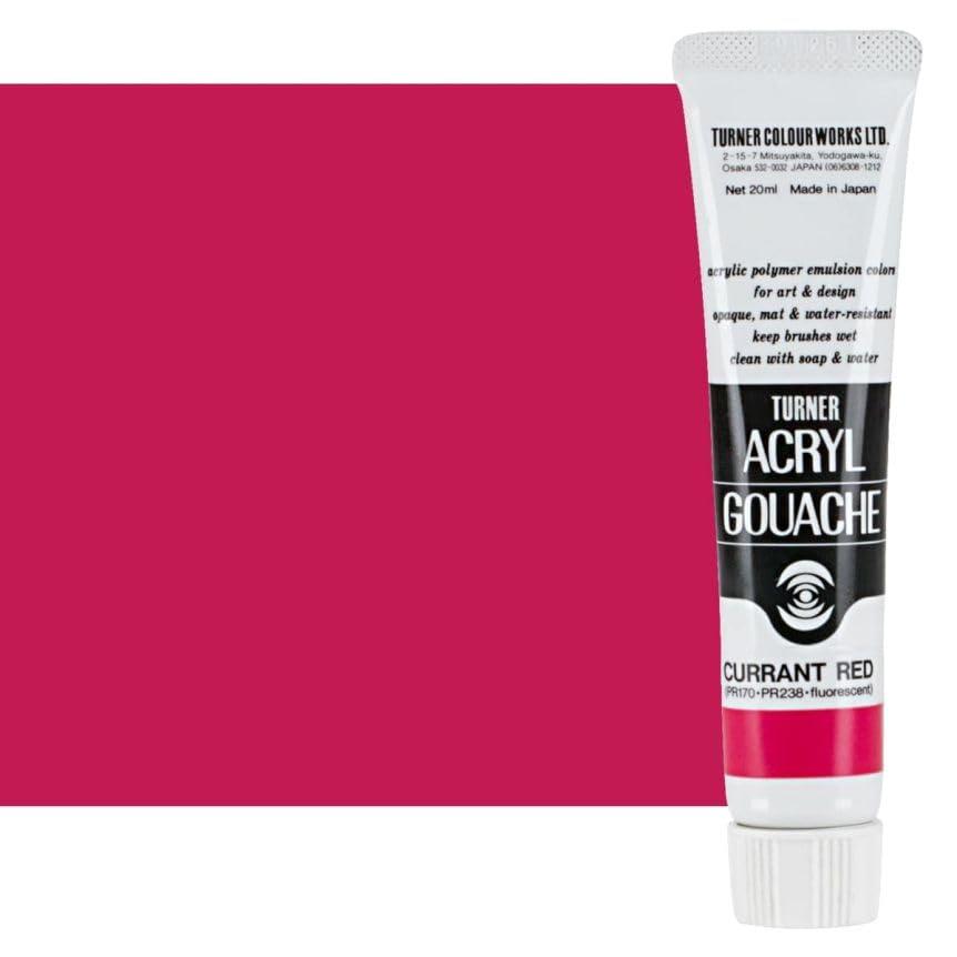 ターナー色彩 アクリルガッシュ カーラントレッド AG020122 20ml(6号)