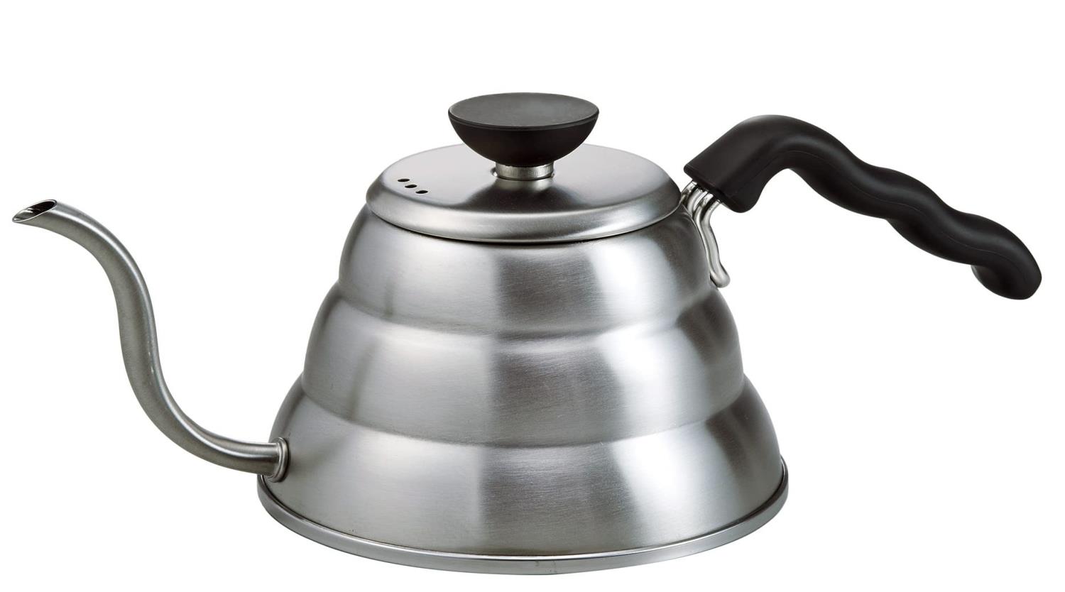 HARIO(ハリオ) V60 ドリップケトル・ヴォ―ノ 実用容量600mL 直火/IH対応 ヘアラインシルバー 日本製 プレゼント ギフト 贈り物 VKBR-100-HSV