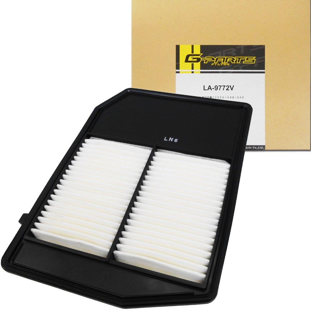 ジーパーツ(G-Parts) エアフィルター ホンダ ステップワゴン用 LA-9772V 縦297×横228×高さ33mm