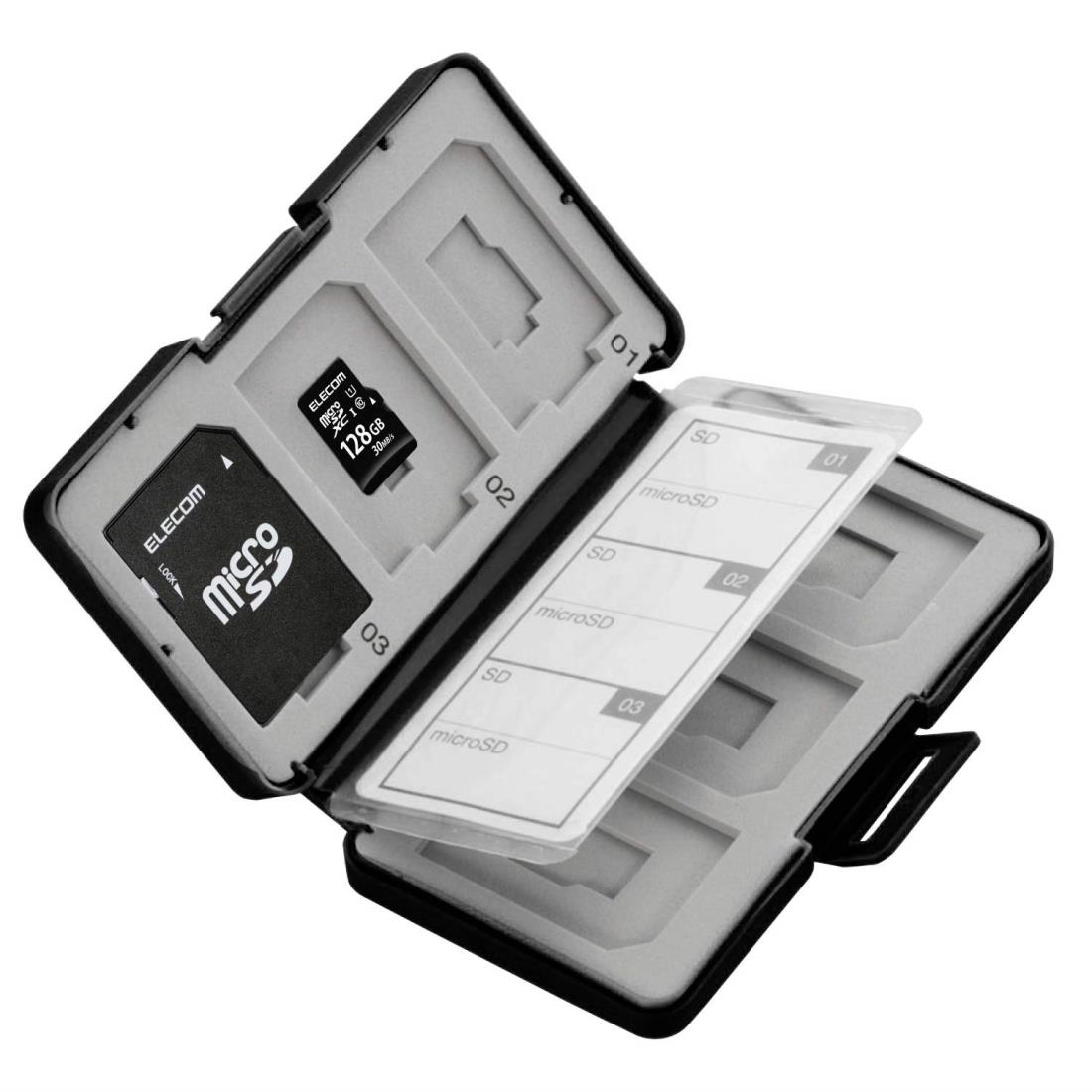 쥳 ꥫɥ SD  ץ饹å SD6 + microSD6Ǽ ֥å CMC-SDCPP12BK