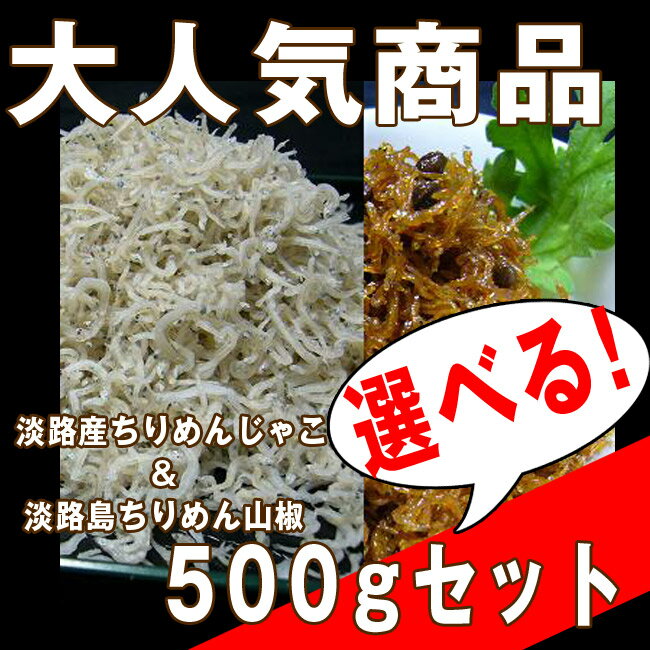 【送料無料】【淡路産/ちりめんじゃこ/淡路島/ちりめん山椒】たっぷり500g 淡路島産 天日干し 中上干(上乾)ちりめんじゃこMS・Lサイズ100g(しらす干し)ちりめん山椒100gから選べるお得セット!(お土産/ギフト/兵庫県 つまみ 珍味 お取り寄せグルメ お取り寄せ)