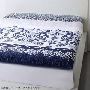 綿100%やわらか肌触りのしわになりにくい リゾートデザインカバーリング Brise de mer series La mer ラメール 和式用フィットシーツ シングル和布団用 和室用 布団カバーのみ(布団無し)のみ 冬用アイテム 人気アイテム