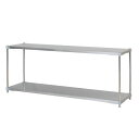 ステンレスシェルフ オープンラック 収納ラック ラック 収納棚 シェルフ 46×150cm 2段・H70cm 組立式(3)