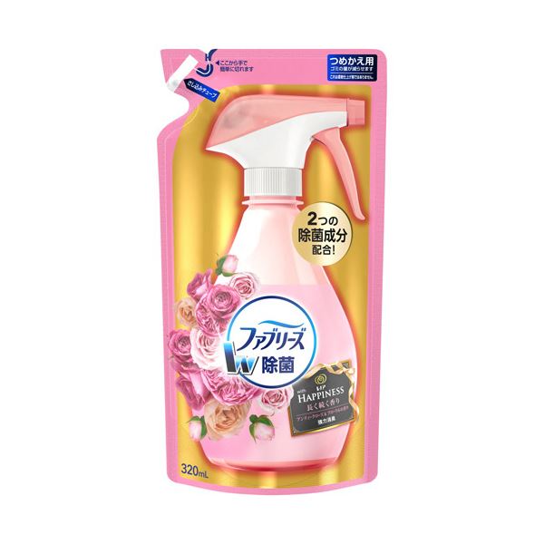 P＆Gファブリーズ with レノアハピネス アンティークローズ＆フローラルの香り つめかえ用 320ml 1個 【×10セット】 【お徳用 まとめ買い お買い得 業務用 割引 セット販売】 芳香剤 消臭剤 アロマ フレグランス