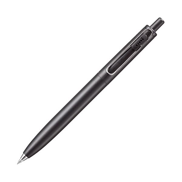  三菱鉛筆 ゲルインクボールペンユニボール ワンF 0.38mm 黒 （軸色：Fブラック（消炭）） UMNSF38F.24 1本 文具 オフィス用品 ペン 万年筆