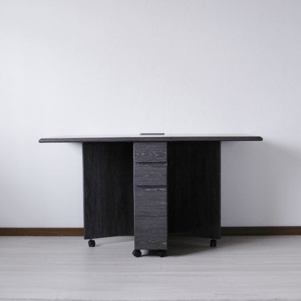 センターテーブル 約幅310〜135cm グレー 折りたたみ式 USBコンセント付き Tバタカウンター テーブルカウンター 椅子別売 インテリア 家具 テーブル カウンターテーブル カウンターテーブル