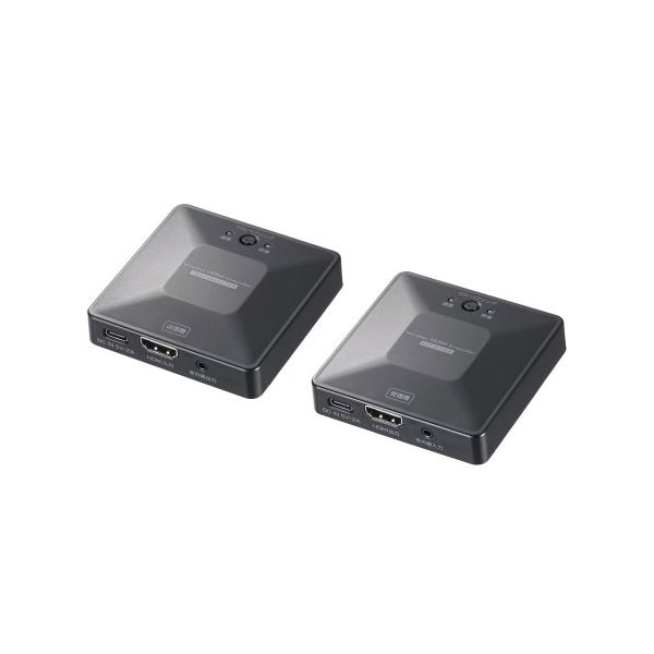 サンワサプライ ワイヤレスHDMIエクステンダー 最大60m延長 セットモデル ブラック VGA-EXWHD13
