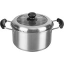 【2個セット お徳用セット】 和平フレイズ ローザー IH対応両手鍋 ガラス窓付蓋 22cm RB-2317 【お徳用 まとめ買い お買い得 業務用 割引 セット販売】 【 キッチン用品・食器・調理器具 日用雑貨・キッチン用品 キッチン 鍋・フライパン 圧力鍋 】