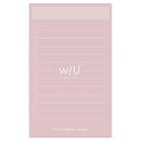w / U ノート付箋 スリム シェルピンク WU-FSTN-R-P 【×10セット】 【 セット販売 まとめ買い 割引 お買い得 事務用品 】 文具 オフィス...