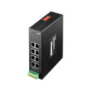 サンワサプライ 産業用ギガビット対応PoEスイッチングハブ IEEE802.3bt/8ポート LAN-GIGAPOEFA84