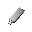 ELECOM エレコム PC機器 USBメモリ3.0 スライド128GB MF-DAU3128GBK ブラック (BK)(2)