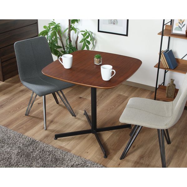 カフェテーブル 約75×75cm BR ブラウン 組立品【代引不可】 [2]