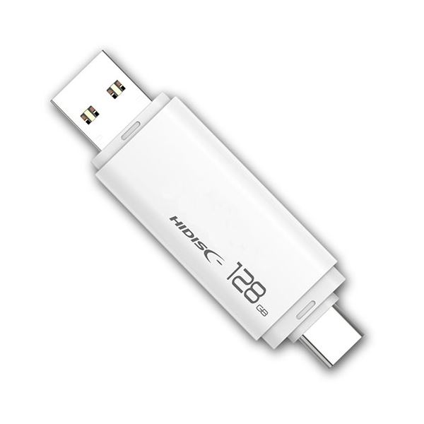 磁気研究所 HIDISC USB3.2 Gen2 Type-C ＆Type-A搭載 フラッシュドライブ 128GB キャップ式 HDUF134C128G3C