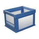 国盛化学【プラス 事務用品 PLUS 文具 オフィス用品 文具】 チック折畳みコンテナ パタコン N-107 ブルー 50190-N107-B 1個 日用品雑貨・文房具・手芸 文房具・事務用品 文具 オフィス用品 文房具 事務用品 コンテナ