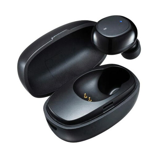 サンワサプライ超小型Bluetooth片耳ヘッドセット (充電ケース付き) MM-BTMH52BK 1個 サンワサプライ超小型Bluetooth片耳ヘッドセット (充電ケース付き) MM-BTMH52BK 1個