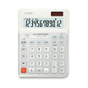 カシオ人間工学電卓 左手用 12桁 デスクタイプ ホワイト DE-12D-L-WE-N 1台 日用品雑貨・文房具・手芸 文房具・事務用品 文具 オフィス用品 文房具 事務用品 電卓|詳細画像