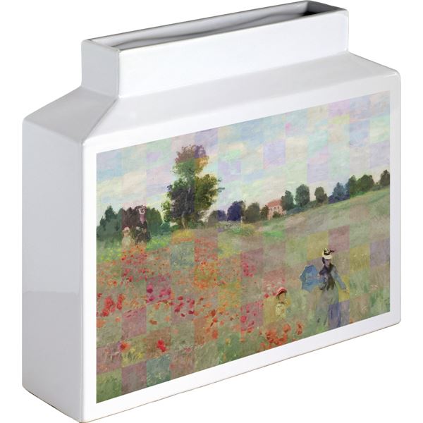 ユーパワー 名画モザイクアートシリーズ アートベース Mサイズ / ヨコ モネ「アルジャントゥイユのひなげし」 花 花瓶