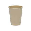 紙コップ 断熱バガス二重カップPLAコート 12オンス (360ml) 1セット (500個:25個×20パック) キッチン用品・食器・調理器具 日用雑貨・キッ...