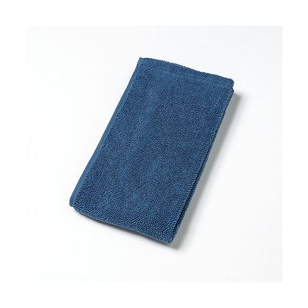 【まとめ買い 5個セット】 楠橋紋織 くすばしタオル ドラム式洗濯機対応 抗菌・防臭 ポワン小粒 スマートフェイスタオル ブルー 1-68490-31-BX5 【お徳用 まとめ買い お買い得 業務用 割引 セット販売】 リネン タオル バスタオル