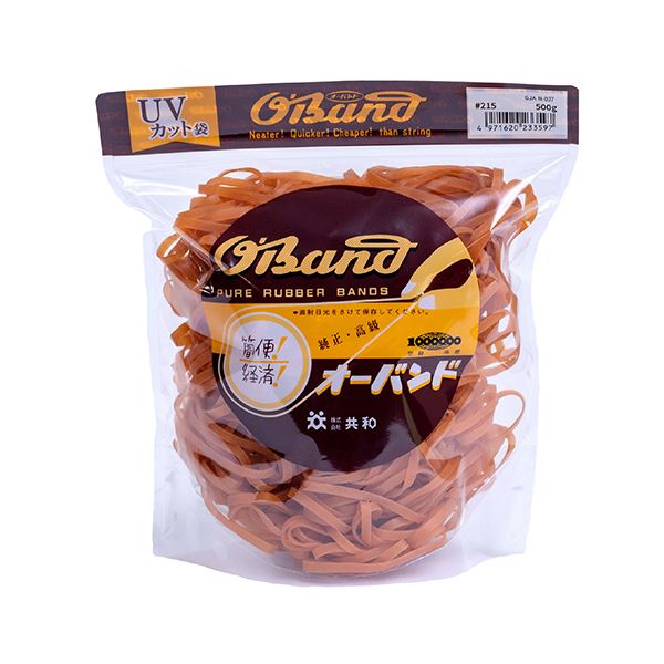【まとめ買い セット販売】 共和 オーバンド#215 内径51mm 500g入 透明袋 GJA-N-007 1袋 【×3セット】