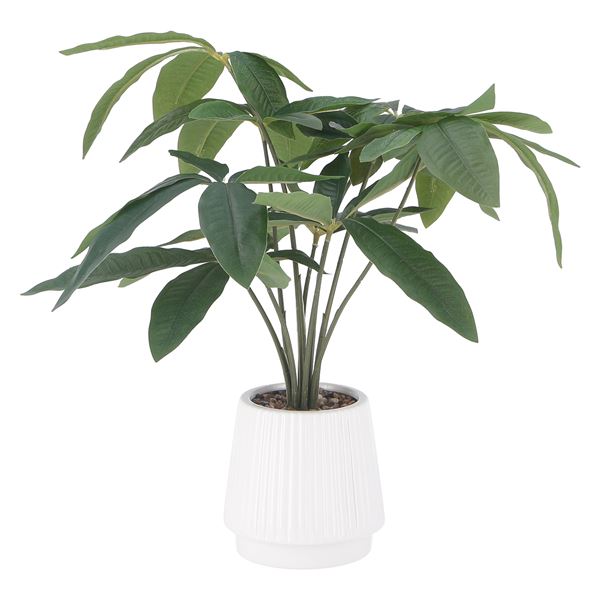 フェイクグリーン 観葉植物 約幅440mm パキラ セラミックポット リビング ダイニング インテリア家具 ..