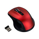 Digio デジオ F_line 無線静音5ボタンBlueLEDマウス Sサイズ レッド MUS-RKF141R(2)