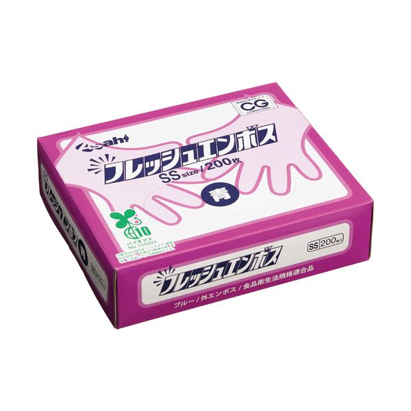 旭創業フレッシュエンボス （バイオマス） SS 外エンボス ブルー 1箱 （200枚） 【×3セット】 【お徳用 まとめ買い お買い得 業務用 割引 セット販売】 （ 掃除用品 文房具・事務用品 生活雑貨 オフィス用品 日用品雑貨 日用消耗品 文房具 お掃除 ）