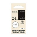 カシオ NAME LANDクラフトテープ 24mm×5m ブラック / ベージュ文字 XR-24KRBK 1個 【×5セット】 【お徳用 まとめ買い お買い得 業務用 割引 セット販売】 日用品雑貨・文房具・手芸 文房具・事務用品 文具 オフィス用品 文房具 事務用品 ラベルシール・プリンタ