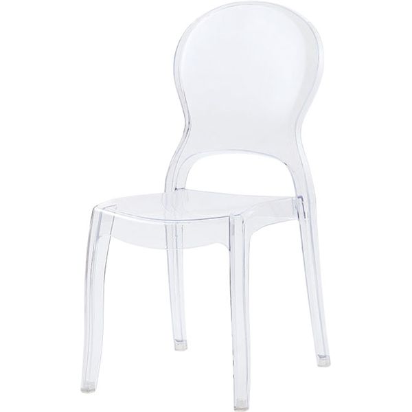 チェア クリア （約W46×D55×H98×SH45cm） 完成品
