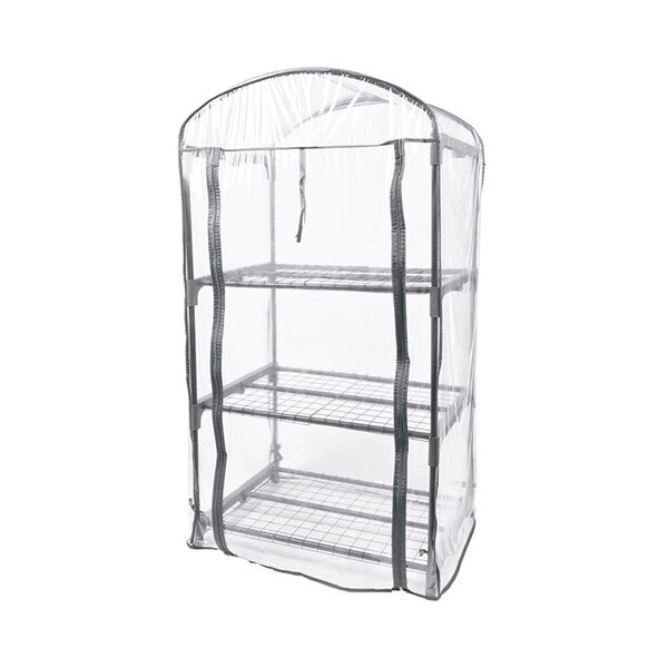 家庭用簡易温室 グリーンキーパー 3段 グレー 組立式 花 ガーデニング ガーデニング用品