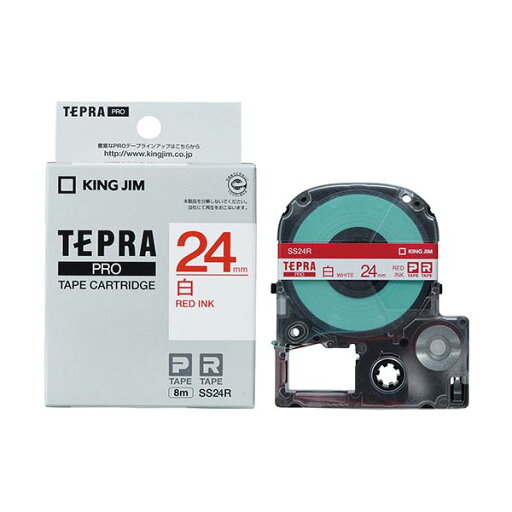 KING JIM (【キングジム 事務用品 KING JIM 文具 オフィス用品 文具】 ) テプラPROテープ白ラベル 24mm 赤文字 KJ-SS24R 日用品雑貨・文房具・手芸 文房具・事務用品 文具 オフィス用品 文房具 事務用品 ラベルシール・プリンタ KING JIM (【キングジム 事務用品 KING JIM 文具 オフィス用品 文具】 ) テプラPROテープ白ラベル 24mm 赤文字 KJ-SS24R 日用品雑貨・文房具・手芸 文房具・事務用品 文具 オフィス用品 文房具 事務用品 ラベルシール・プリンタ