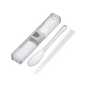 【5セット】 岩崎工業 とっても強いケース&スプーン18cm箸付 ホワイト H-600WHX5