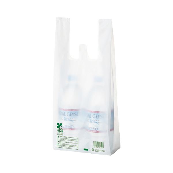 TANOSEE 【お徳用セット】 TANOSEE バイオマス配合レジ袋 （乳白） 16号 1パック （100枚） 【×5セット】 【お徳用 まとめ買い お買い得 業務用 割引 セット販売】 日用品雑貨・文房具・手芸 文房具・事務用品 文具 オフィス用品 文房具 事務用品 袋類 ビニール袋