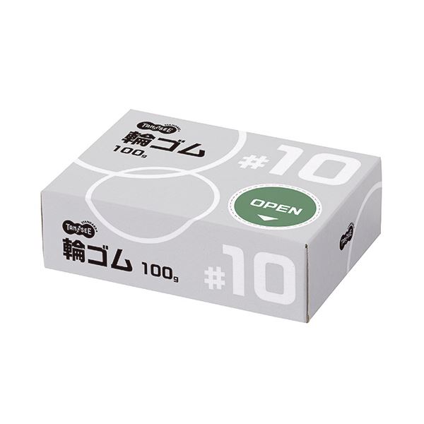【お徳用 まとめ買い セット販売】 TANOSEE 輪ゴム #10 100g1箱【×10セット】