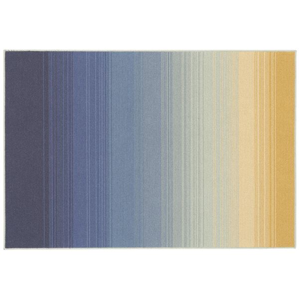 アレルブロック ラグ マット 約幅130×長さ190cm ブルー ウール 日本製 スミノエ ハクメイショク 絨毯 リビング インテリア家具