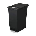 新輝合成 ユニード プッシュ&ペダル45S ブラック MMT09298 ( 掃除用品 事務用品 清掃 オフィス用品 日用品雑貨 ゴミ箱 ダストボックス お掃除 )(3)