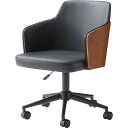 デスクチェア ブラック (約W53.5xD59.5xH76.5-85.5xSH46-55cm) 組立式