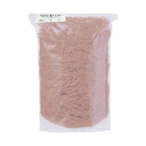 【お徳用 まとめ買い セット販売】 TANOSEE 輪ゴム #18 1kg1袋【×3セット】