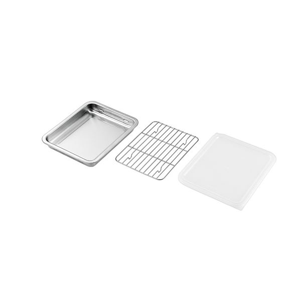 SUS ・ ga(サス ・ ガ) ステンレスバット（フタ ・ アミ付） SUS-B300 キッチン 食器 キッチン用品 飲食店 料理