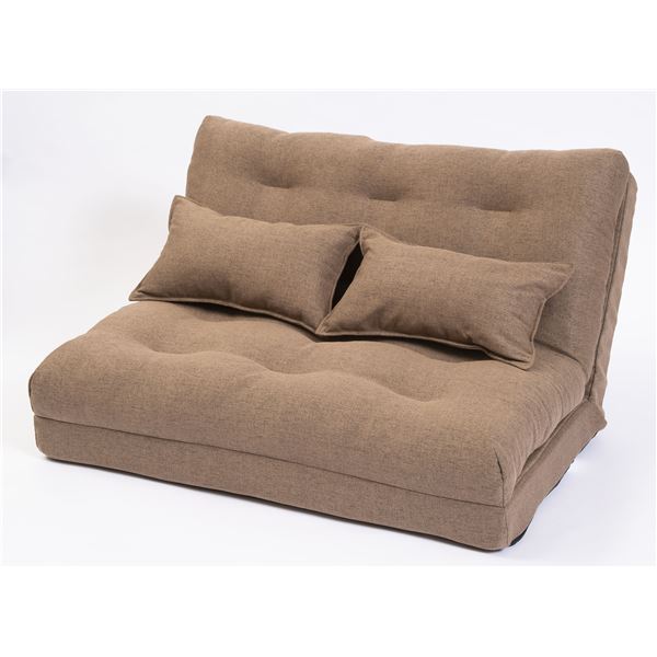 ふんわり4WAYソファベッド ロイズ BR ブラウン 生活用品・インテリア・雑貨 寝具 ベッド・ソファベッド ソファベッド ソファベッド （ ベッド ベッドフレーム 木 北欧 モダン ナチュラル ）