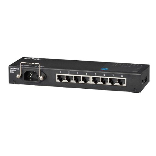 FXC 8ポート 10 / 100 / 1000Mbps マニュアル設定対応タップ型イーサネットスイッチ ES1008MTP3 FXC 8ポート 10 / 100 / 1000Mbps マニュアル設定対応タップ型イーサネットスイッチ ES1008MTP3