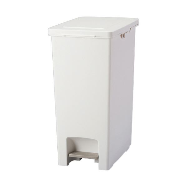 アスベル エバンペダルペール 45L ホワイト A6003 1台 【×3セット】 【お徳用 まとめ買い お買い得 業務用 割引 セット販売】 ( 掃除用品 事務用品 清掃 オフィス用品 日用品雑貨 ゴミ箱 ダストボックス お掃除 )