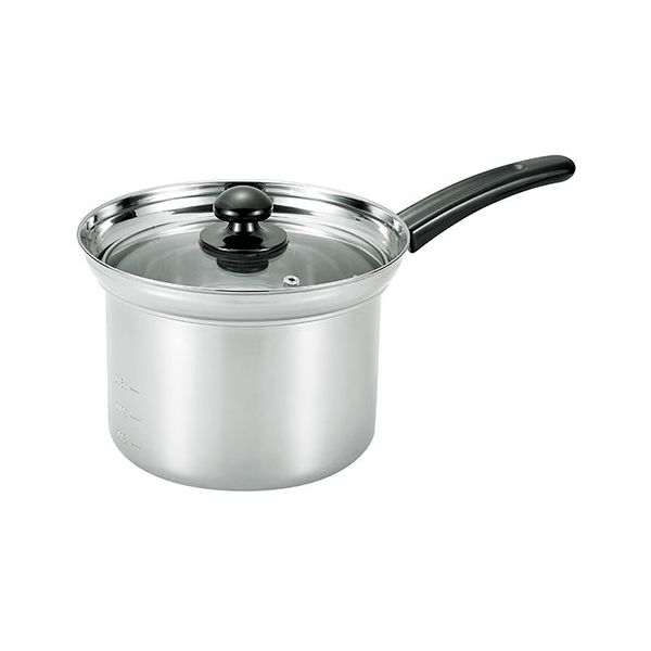 まいにち使いの多用途お鍋深型片手鍋18cm(ザル付) パスタや麺類を茹でる時に湯切りが簡単 FPZ-18