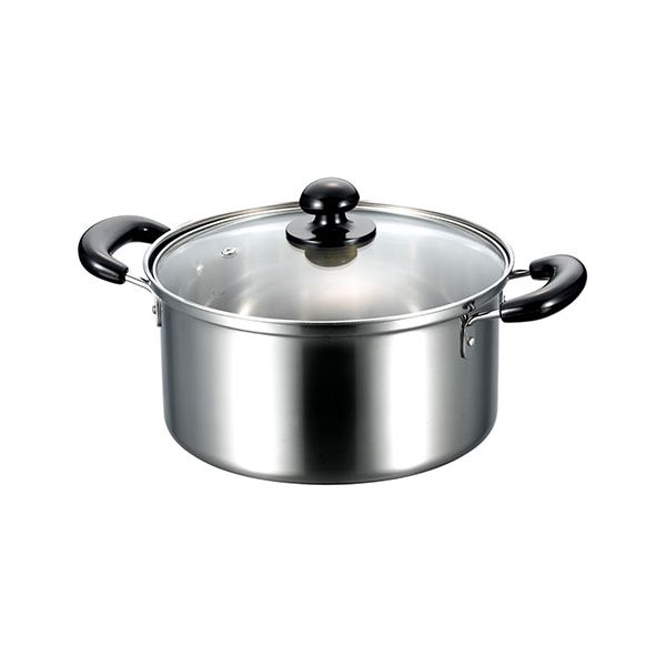 クレール 両手鍋 22cm シンプルで使いやすいキッチンウェア CLP-22W