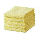 TANOSEE 【お徳用セット】 TANOSEE フェイスタオル イエロー 1パック (5枚) 【×3セット】 【お徳用 まとめ買い お買い得 業務用 割引 セット販売】 リネン タオル バスタオル