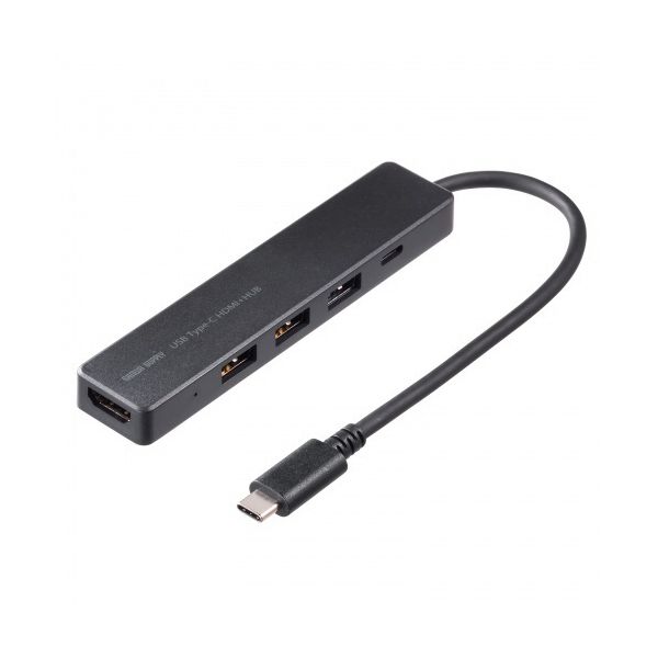 サンワサプライ HDMIポート付 USB Type-Cハブ USB-5TCH15BK 1個