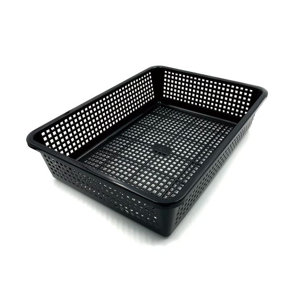 石田工業 ワイドバスケット ブラック 1個 【×10セット】 【お徳用 まとめ買い お買い得 業務用 割引 セット販売】 （ 掃除用品 文房具・事務用品 生活雑貨 オフィス用品 日用品雑貨 日用消耗品 文房具 お掃除 ）